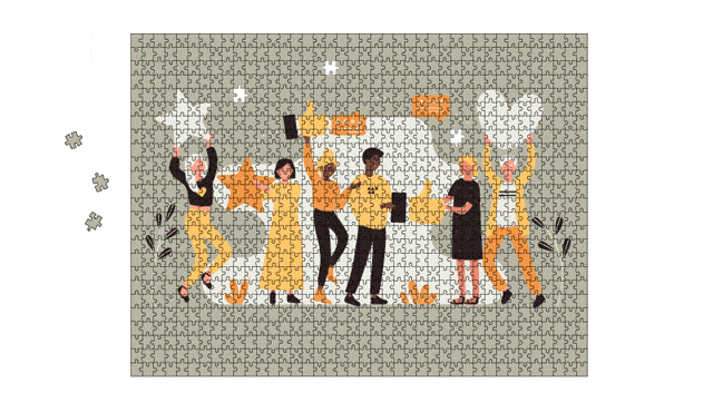 Het maakt niet uit of je puzzel 2000 stukjes of 100 stukjes heeft: Hou vol en geef niet op!