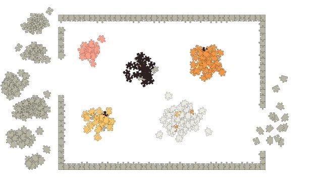 Sorteer je puzzelstukjes