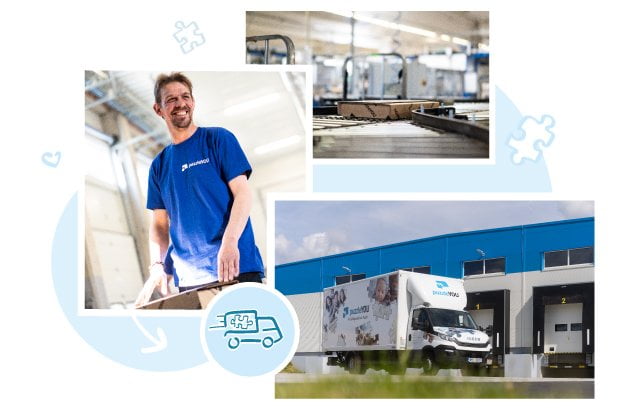 Bekwame medewerkers organiseren de verzending van onze puzzels naar momenteel 23 landen. In Europa of Noord-Amerika: De puzzleYOU puzzel is er binnen enkele dagen.