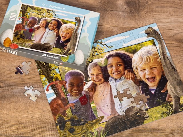 Dinosauriër kinderpuzzel