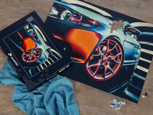 Puzzel afbeeldingen voor Vaderdag met gepersonaliseerde puzzeldoos