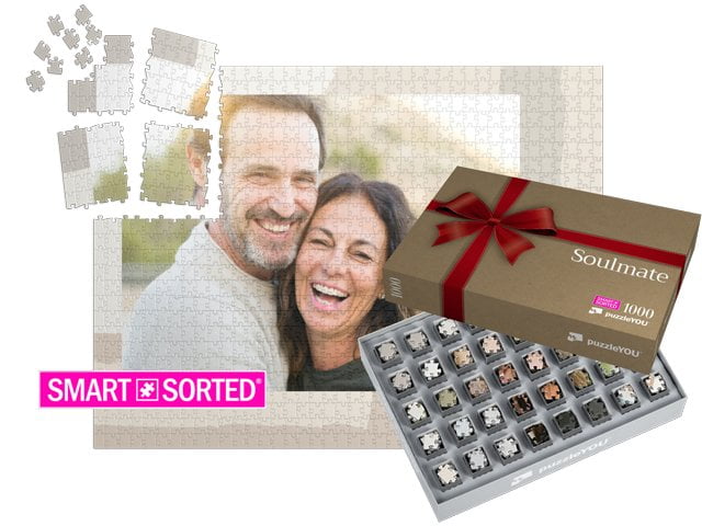 Puzzeldozen "Gift ribbon (red)"