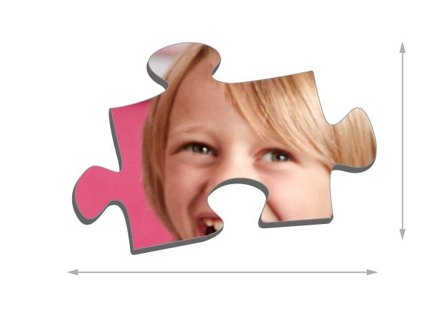 Afmeting puzzelstukjes
