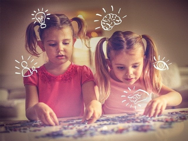 Kinderen houden van puzzels